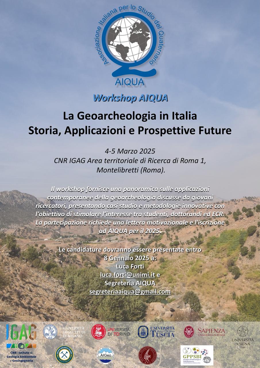 Locandina Workshop Aiqua Geoarcheo 4